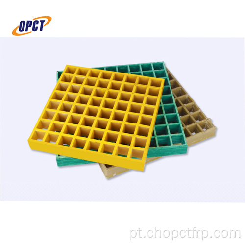 Utilizou amarelo FRP Chemgrate Catwalk Fiberglass Golded Gring